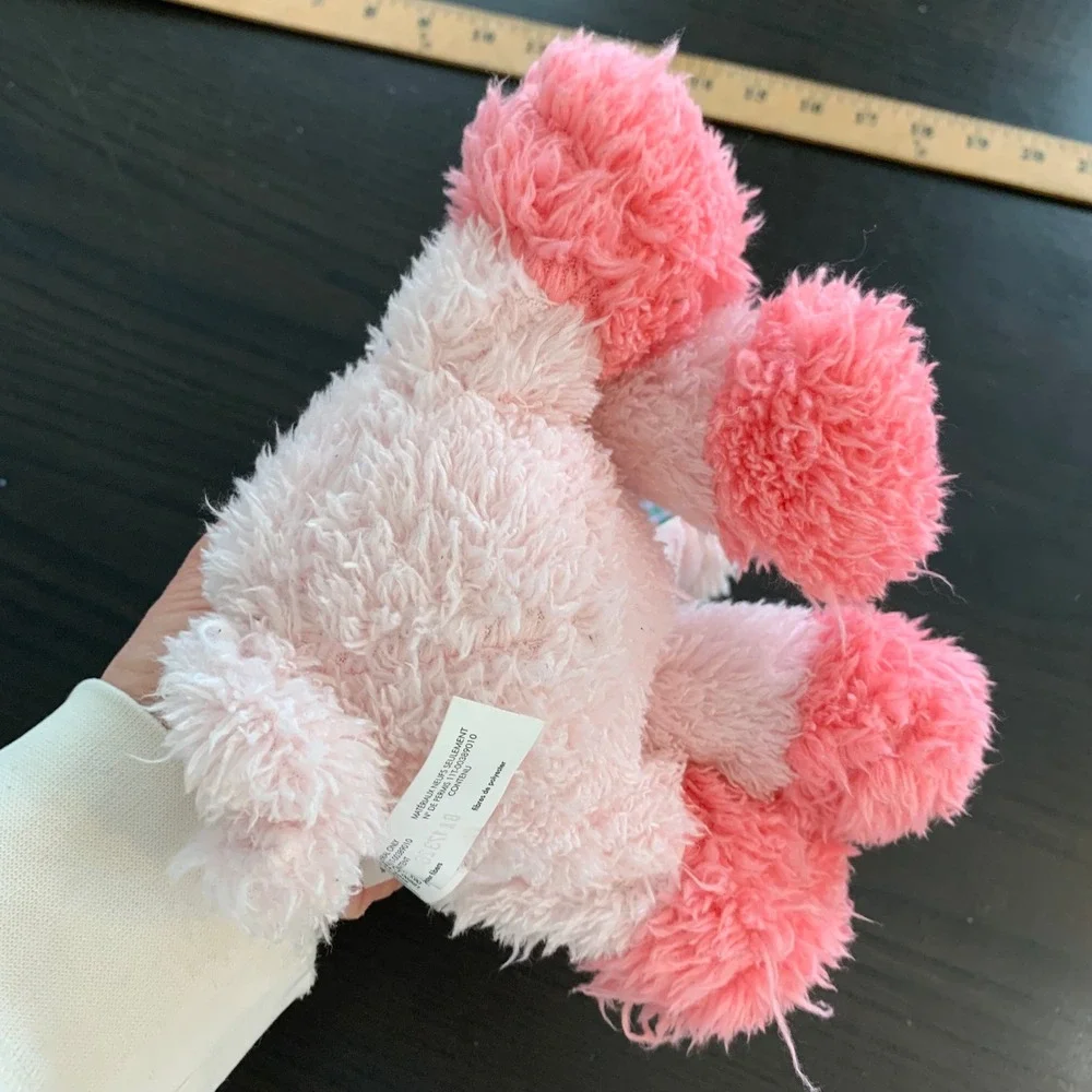 Melissa & Doug Meadow Medley Piggy Pink Shaggy Plush Stuffed Animal GinghaM READ